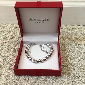 Sterling Silver Giani Bernini beaded bolo bracelet